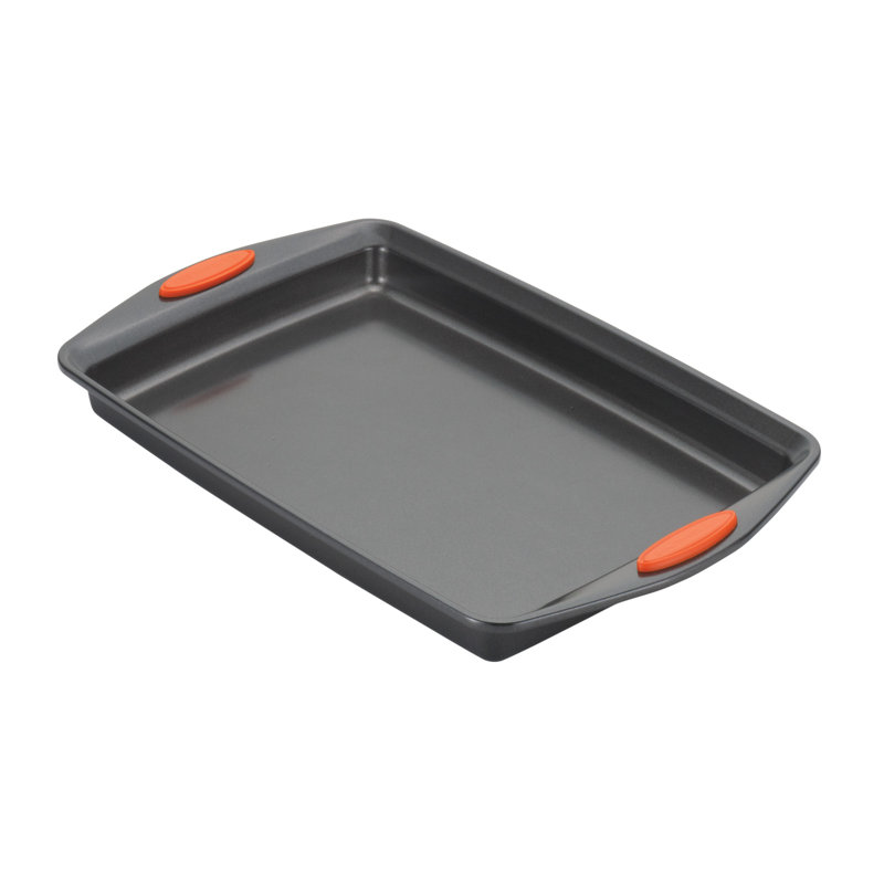 rachael ray 3 piece nonstick bakeware cookie pan set